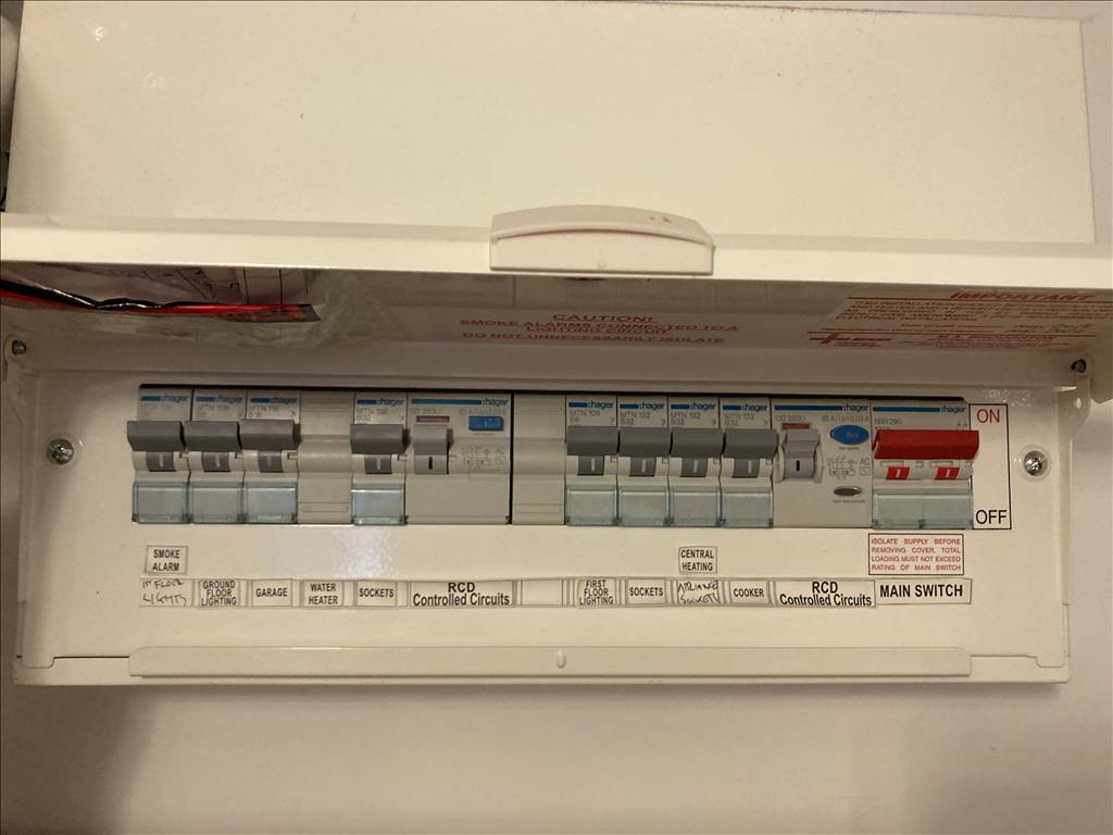 consumer unit or fuse box