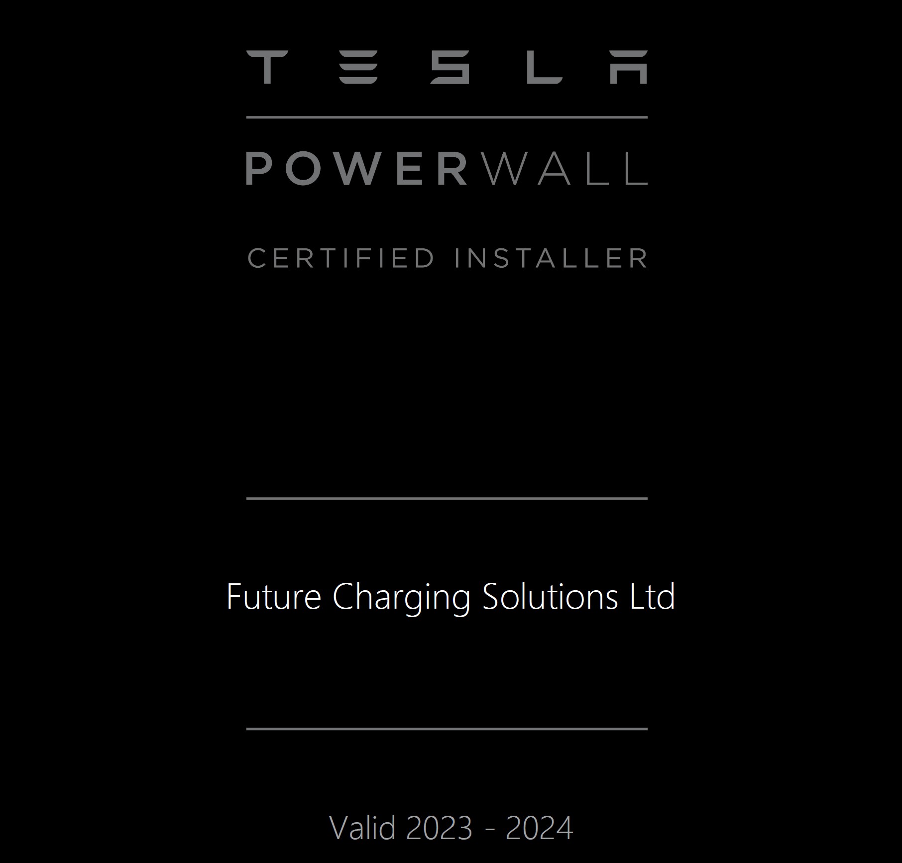 tesla powerwall certification