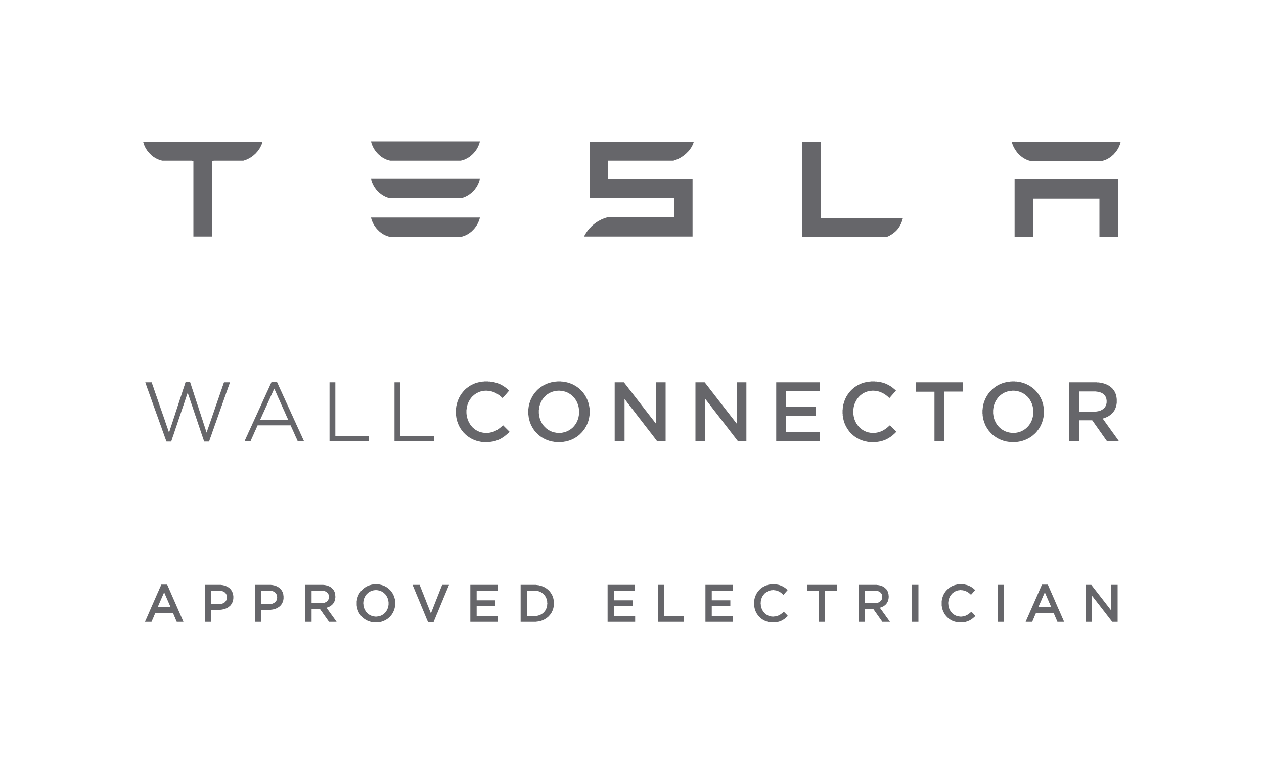 tesla wall connector approved electrician